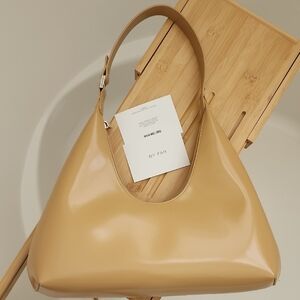 BY FAR Tan Leather Women's Bag